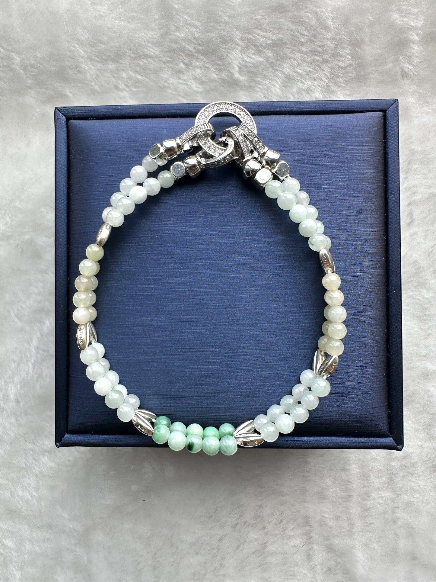 Double Trio Jadeite Bracelet