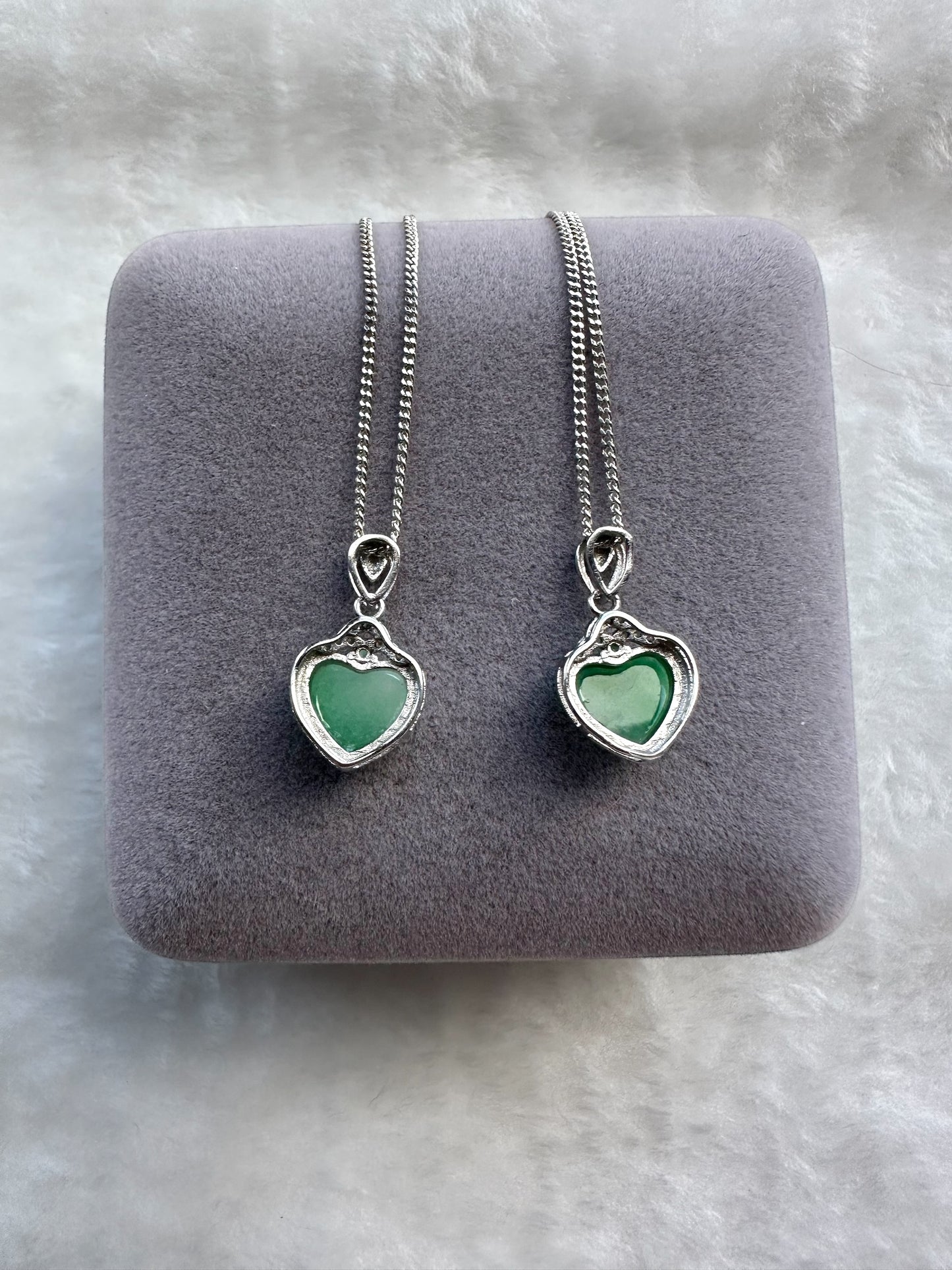 Green Heart Jadeite Necklace