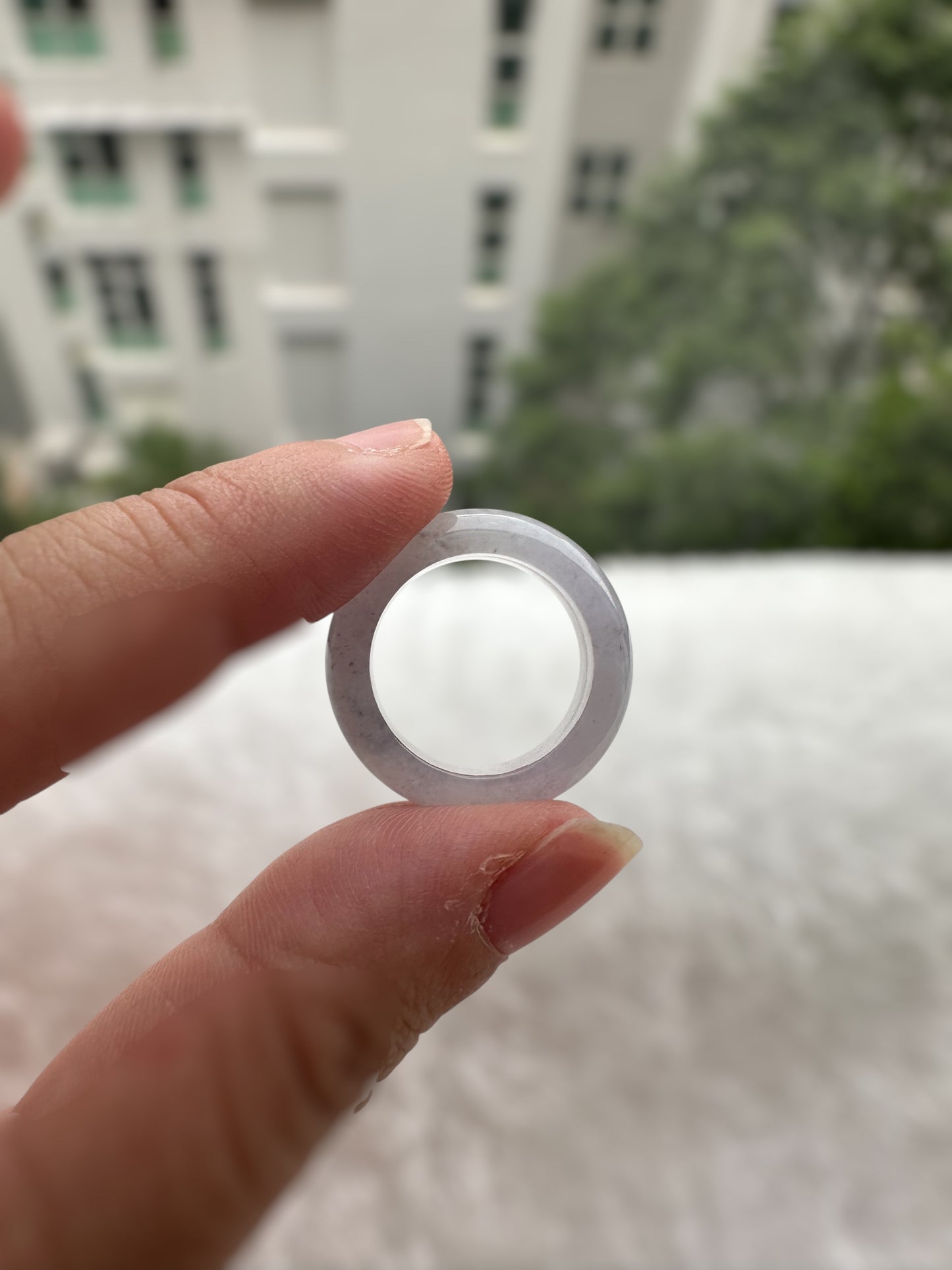 Icy Purple Jadeite Ring