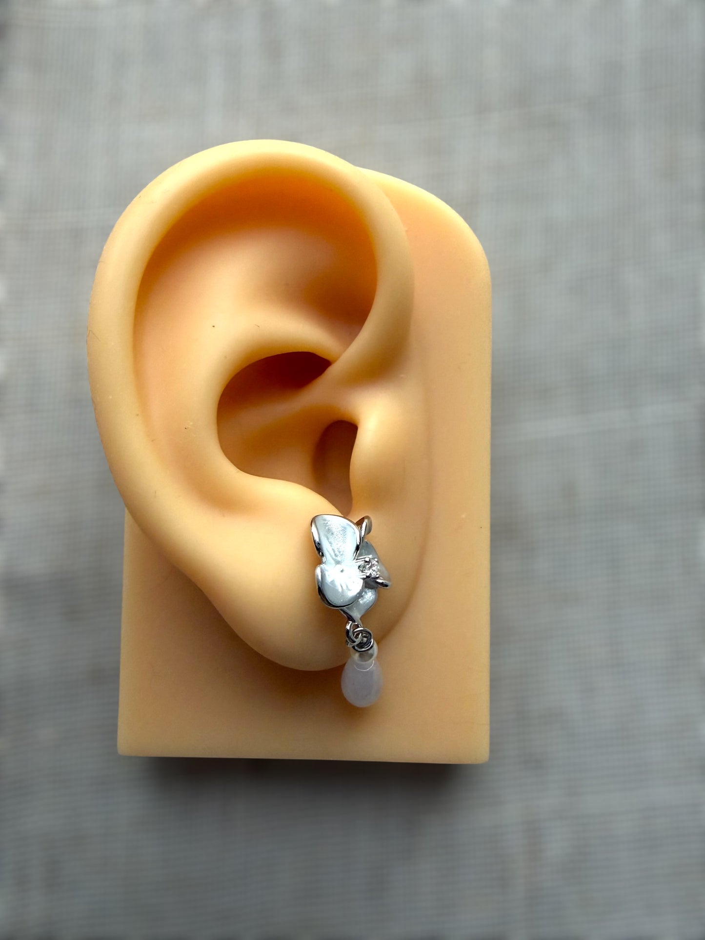 Teardrop Jadeite Earring Studs