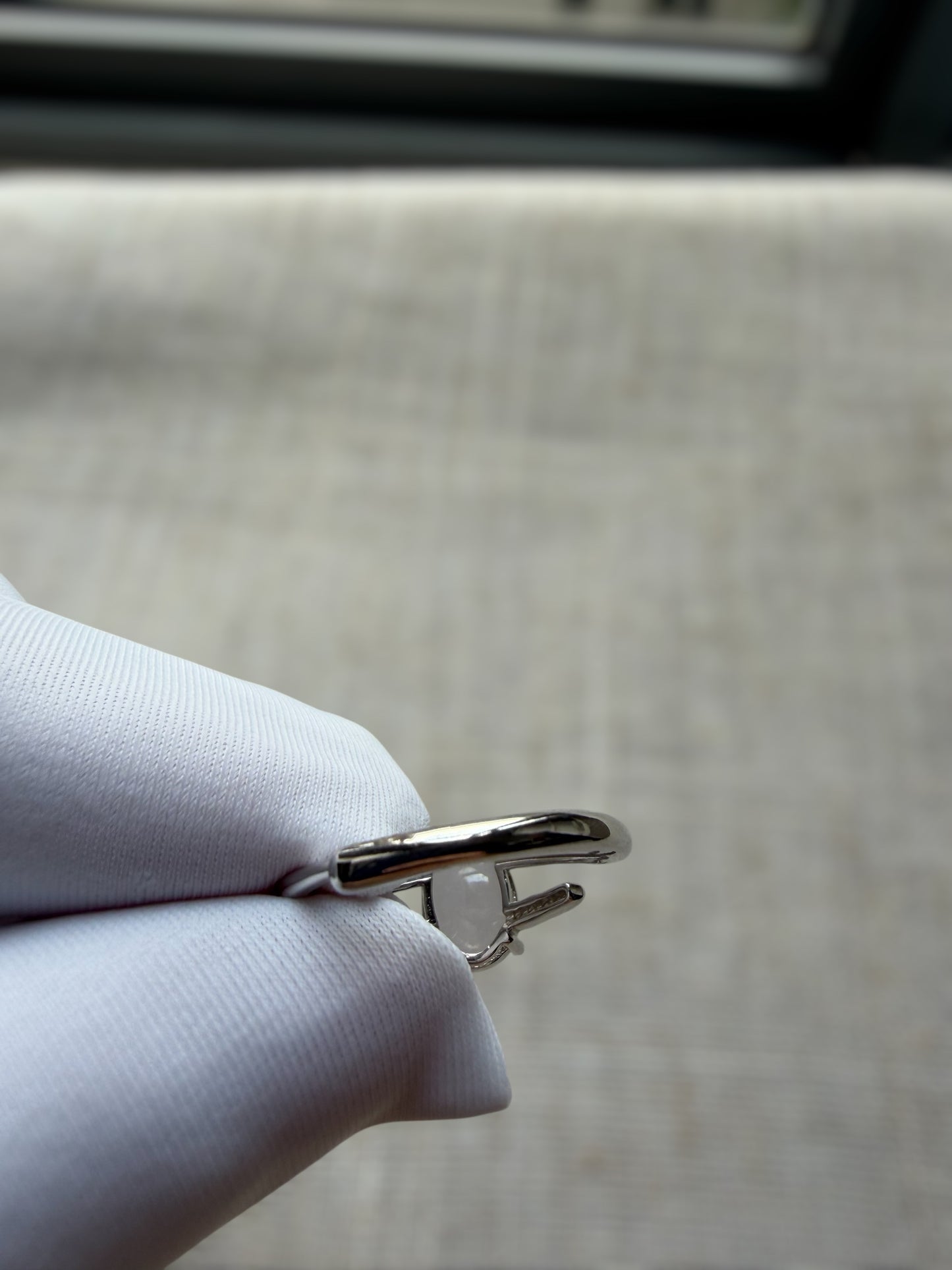 Purple Oval Jadeite Ring
