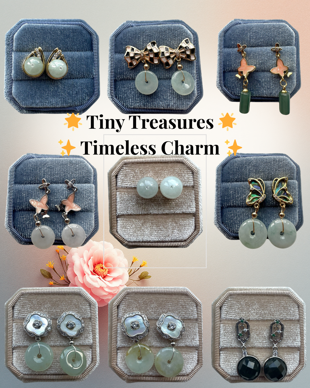 Jadeite Earring Studs