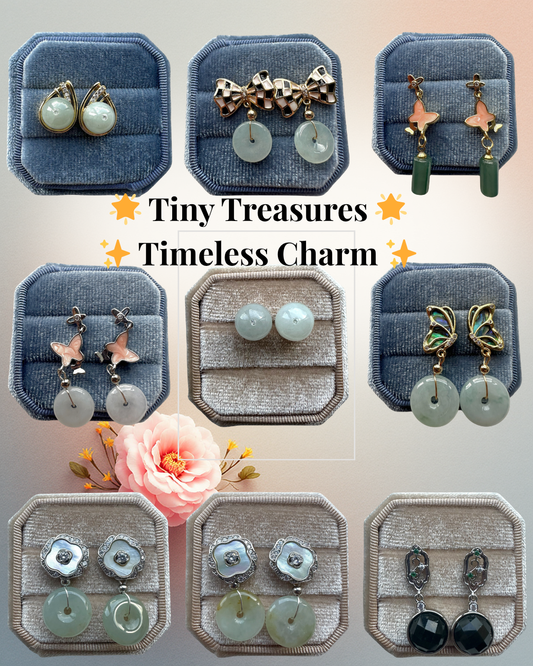 Jadeite Earring Studs