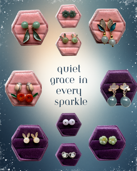 Jadeite Earring Studs