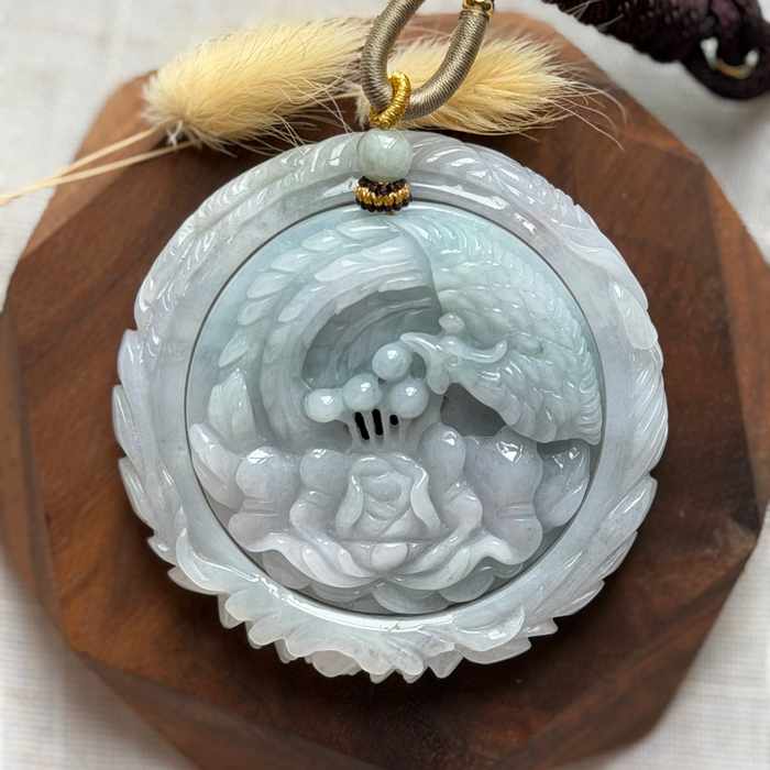 Carved Jadeite Bangle Set