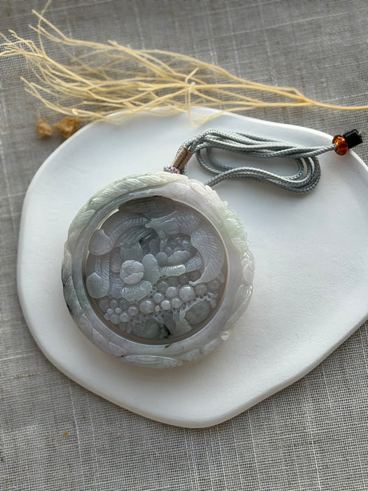 Carved Jadeite Bangle Set