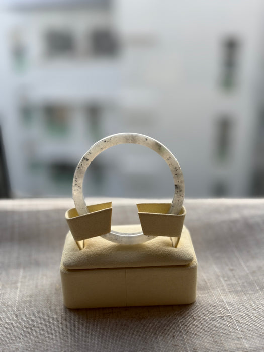Icy Wuji Jadeite Bangle