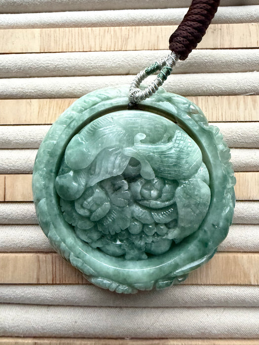 Carved Jadeite Bangle Set