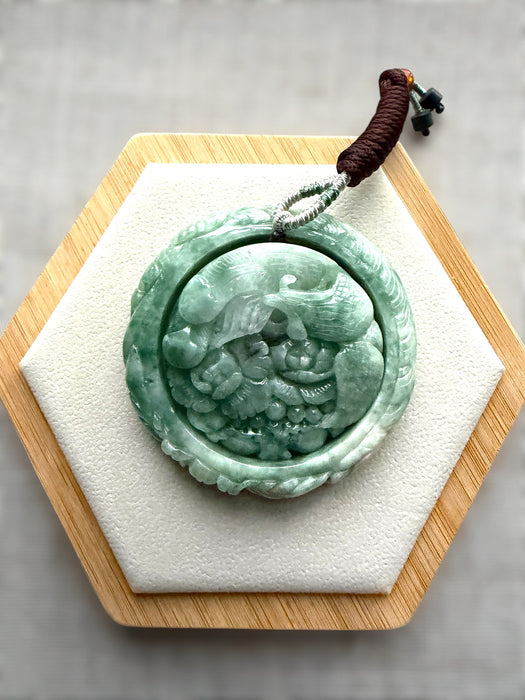 Carved Jadeite Bangle Set