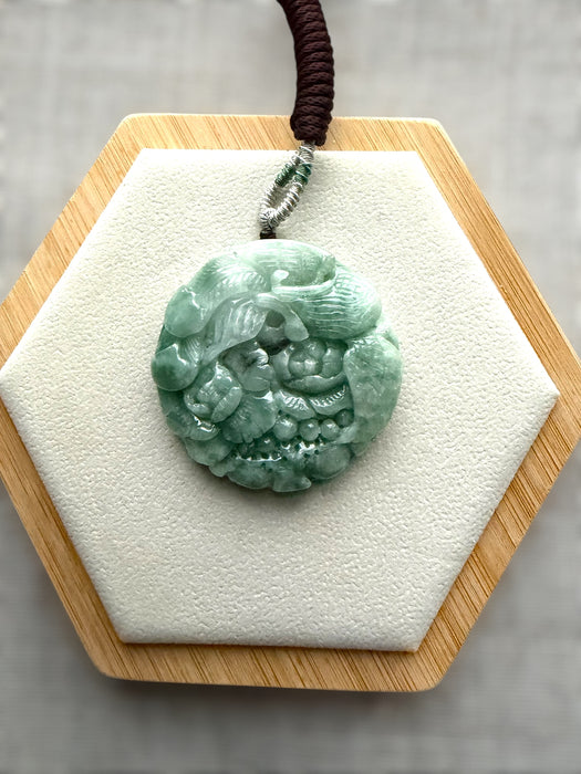 Carved Jadeite Bangle Set