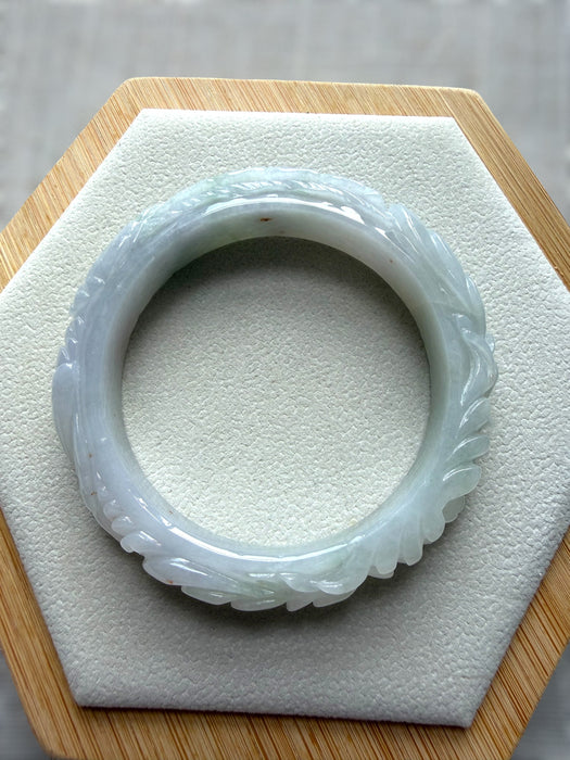 Carved Jadeite Bangle Set