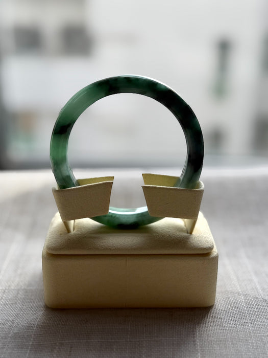Spicy Green Jadeite Bangle