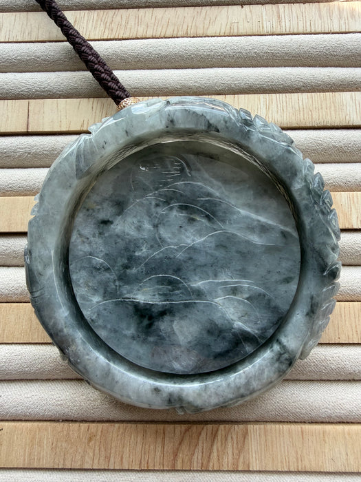 Carved Jadeite Bangle Set