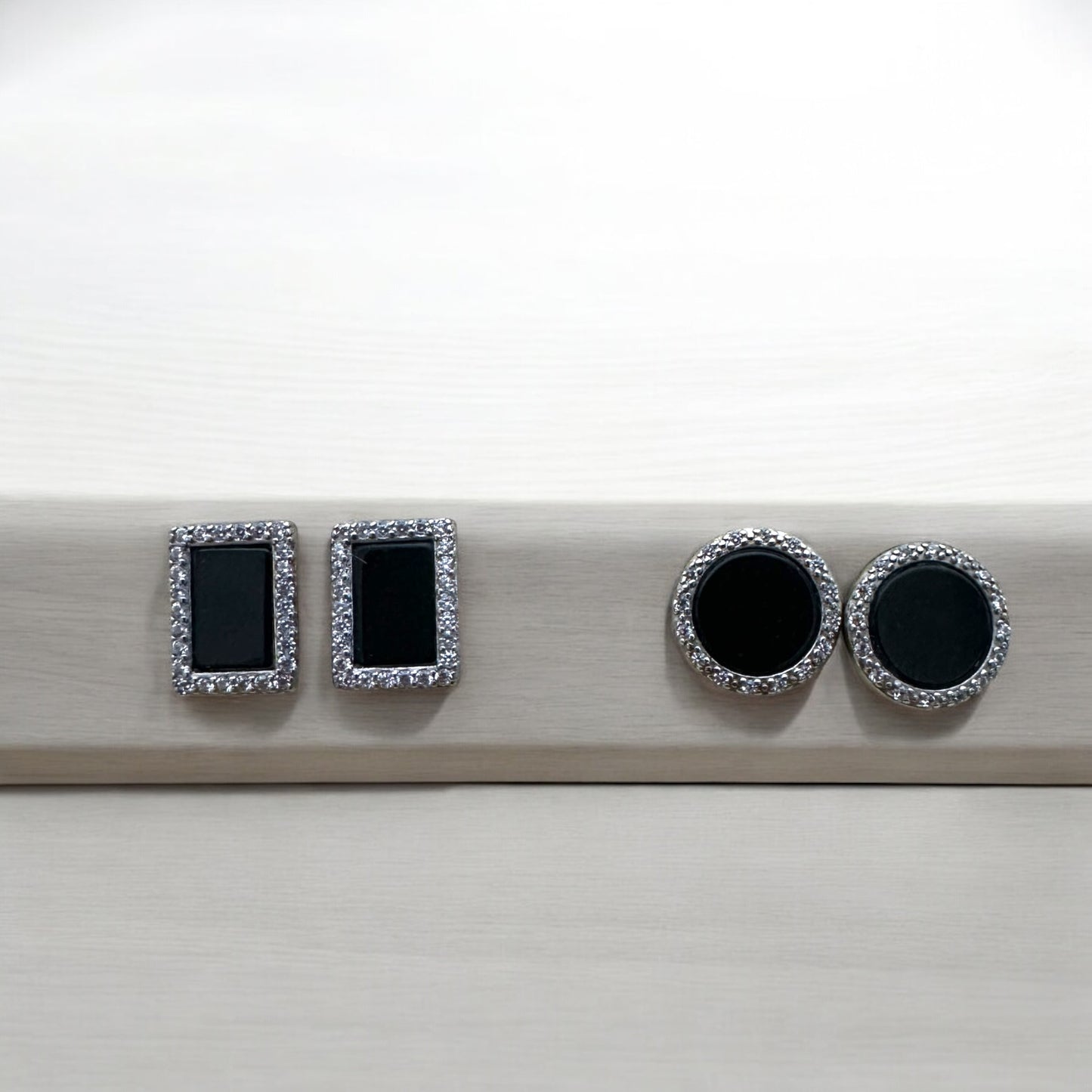 Omphacite Jadeite Earring Studs