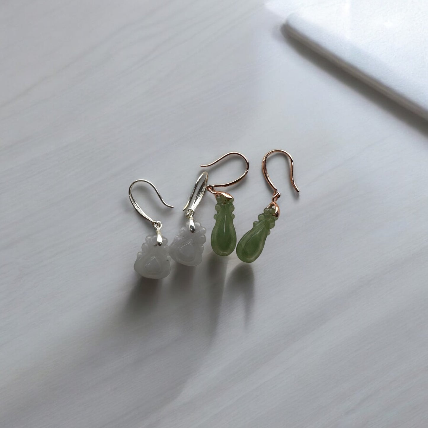 Treasure Vase Jadeite Earrings
