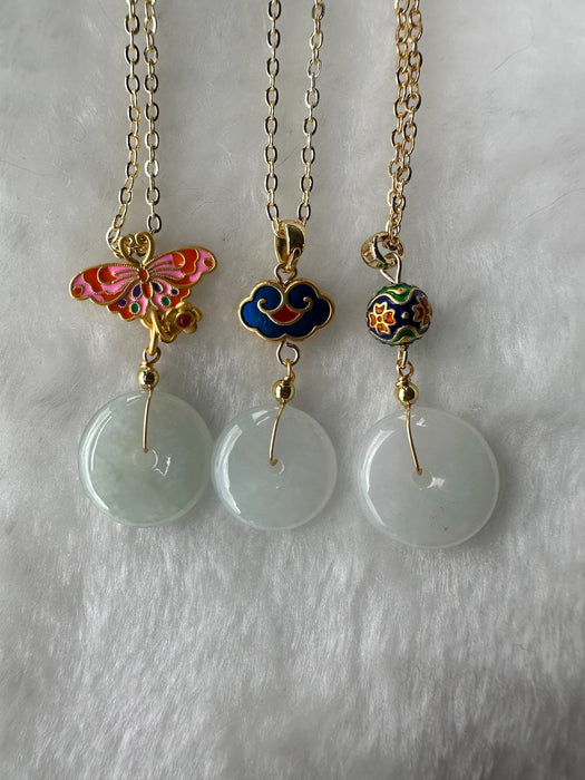 Donut Jadeite Necklace