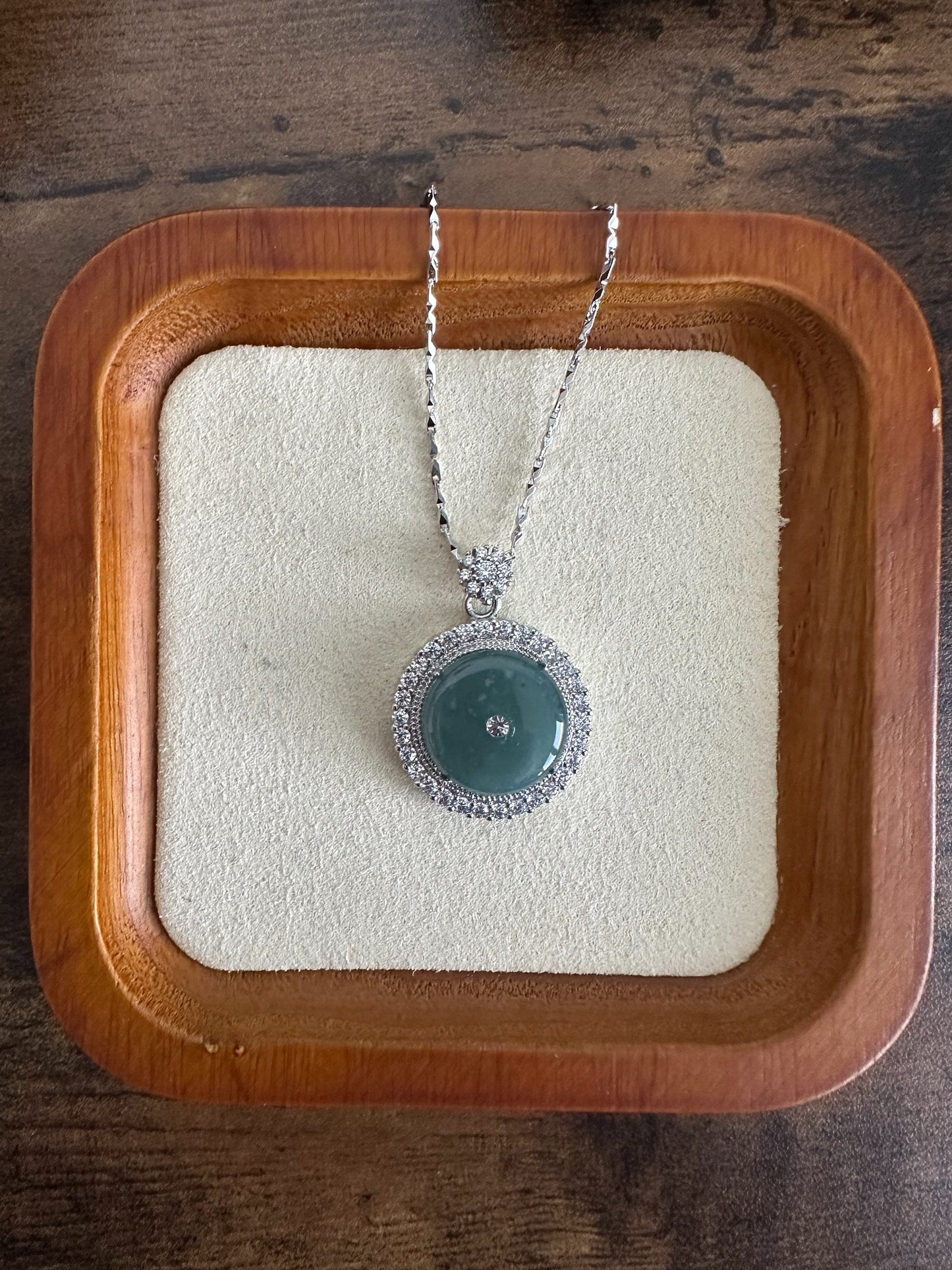 Jadeite Donut Necklace
