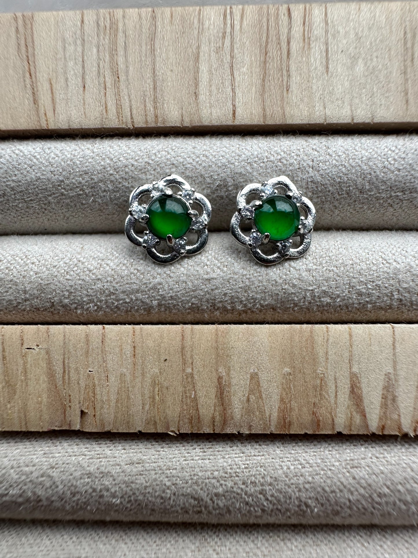 Jadeite Earring Studs