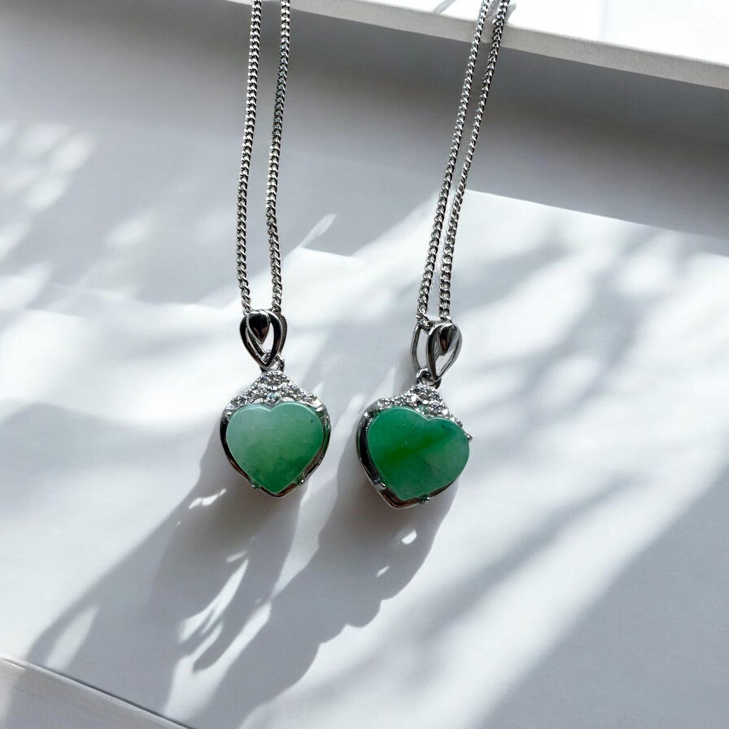 Green Heart Jadeite Necklace