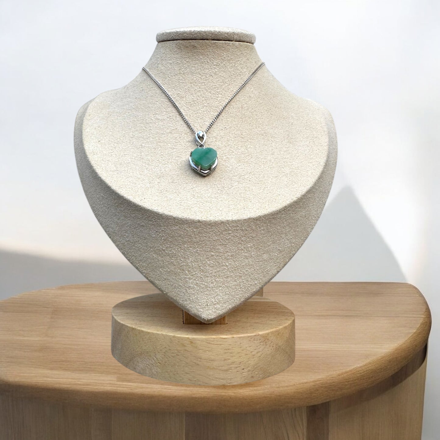 Green Heart Jadeite Necklace