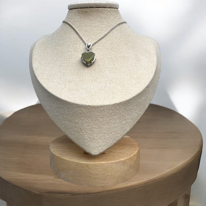 Yellow Heart Jadeite Necklace