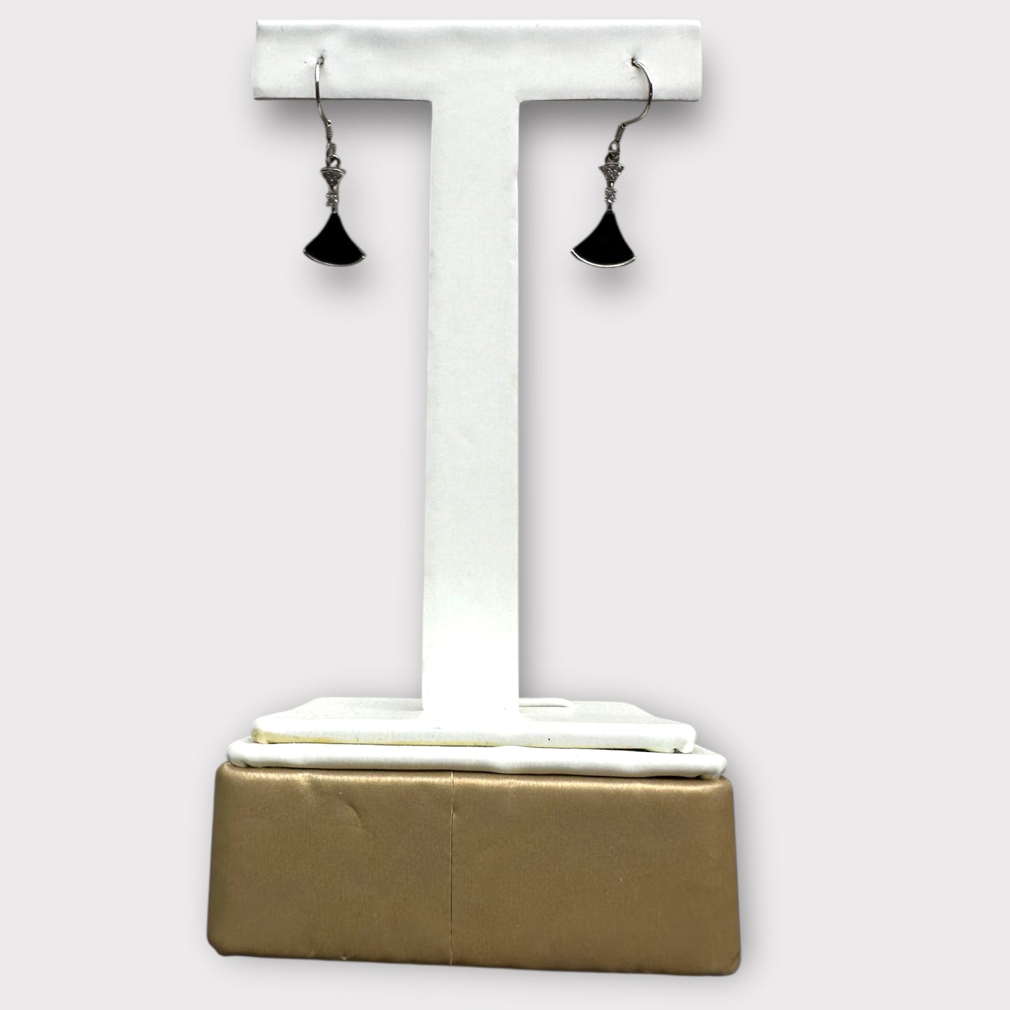 Omphacite Triangle Jadeite Earring Hooks