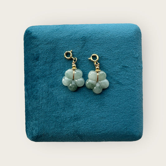 Flower Jadeite Charms