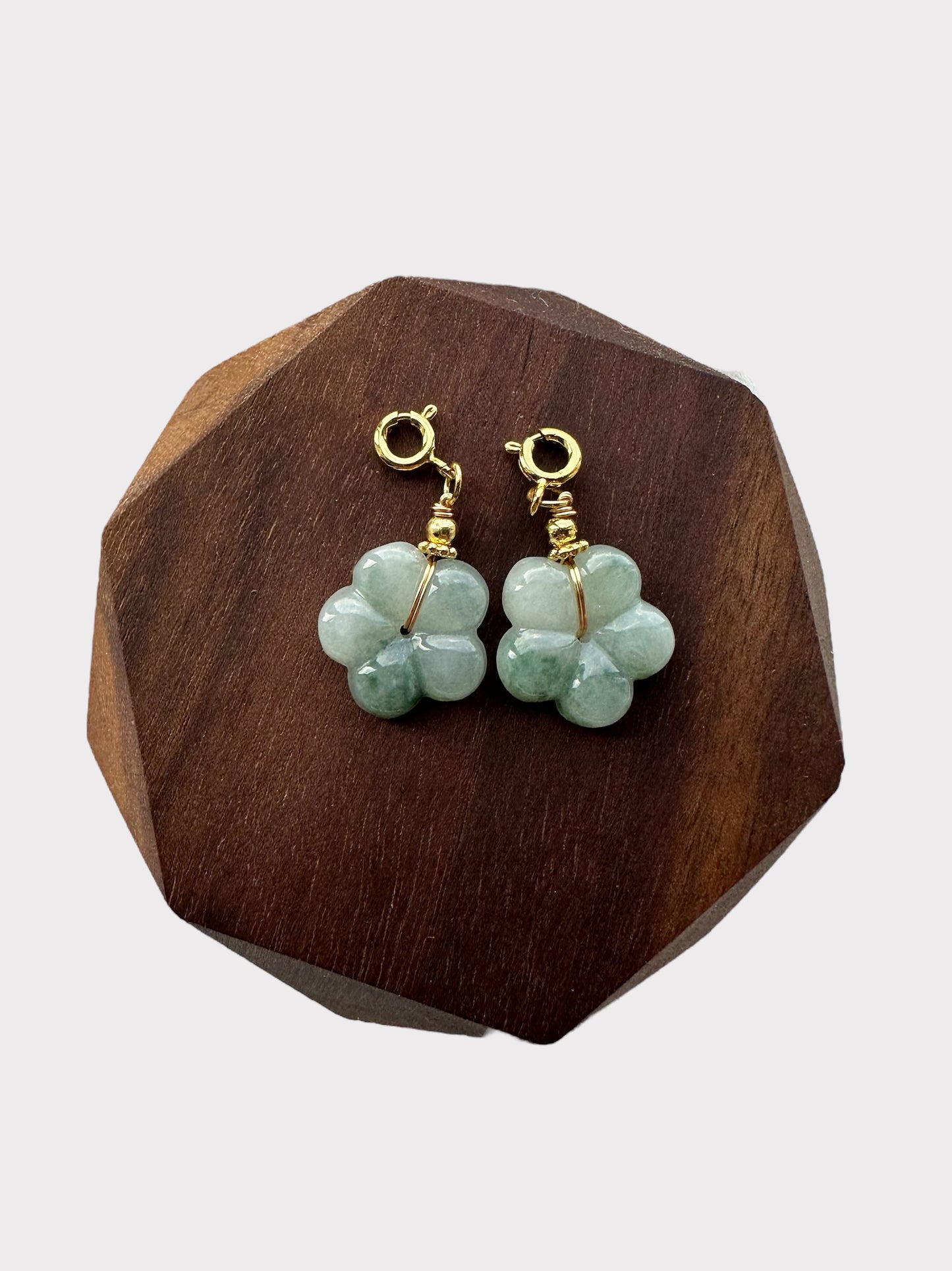 Flower Jadeite Charms