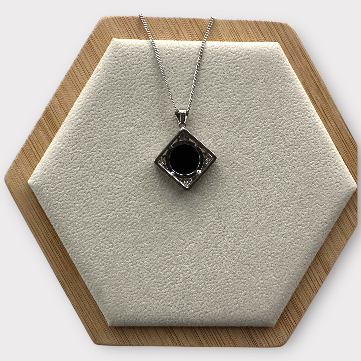 Omphacite Square Jadeite Necklace