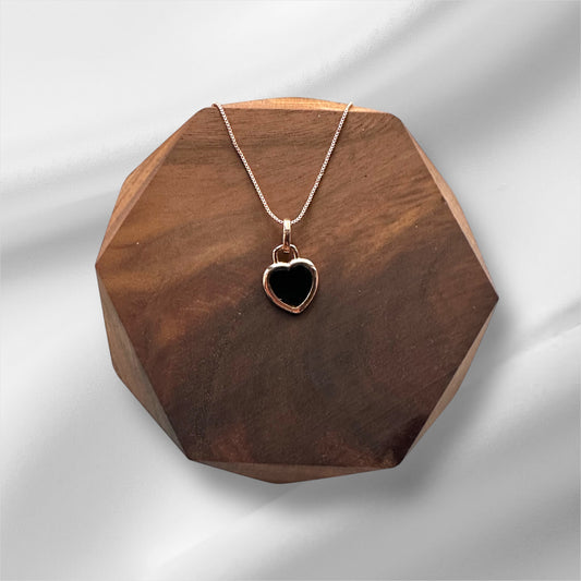 Omphacite Jadeite Heart Necklace