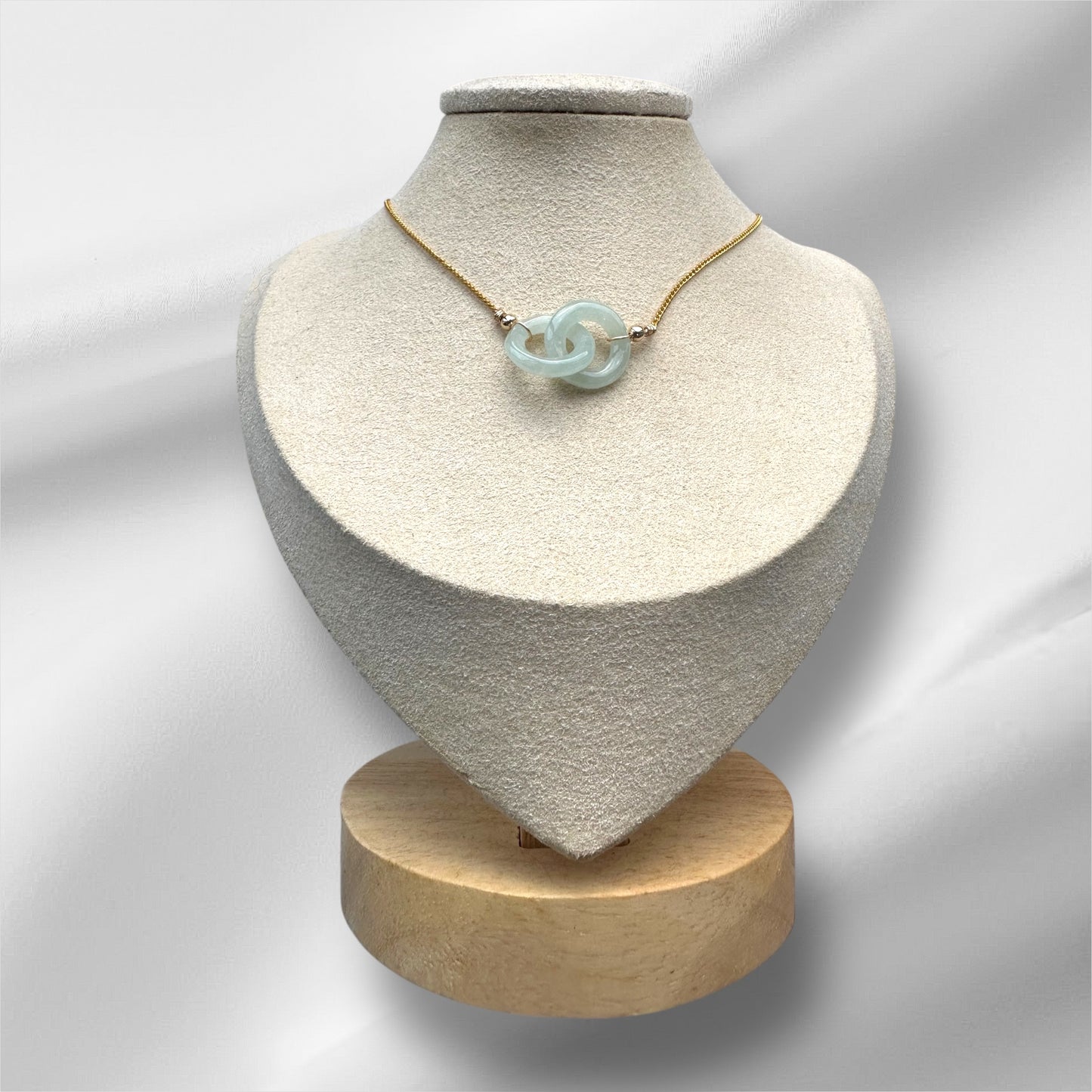 Interlocked Green Jadeite Necklace