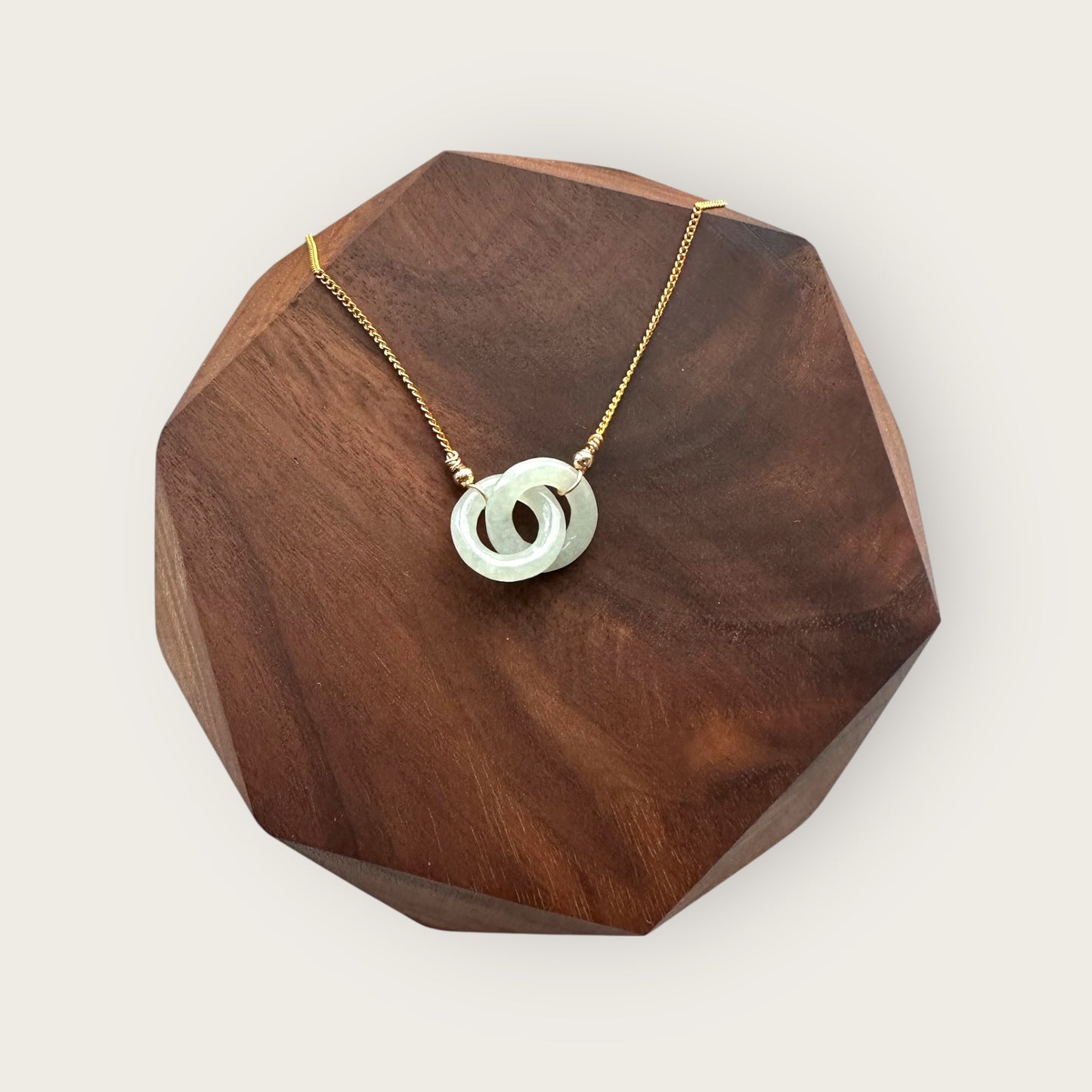 Interlocked Green Jadeite Necklace