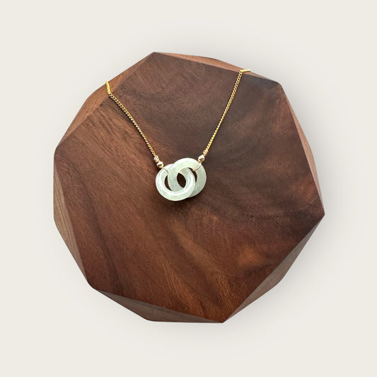Interlocked Green Jadeite Necklace