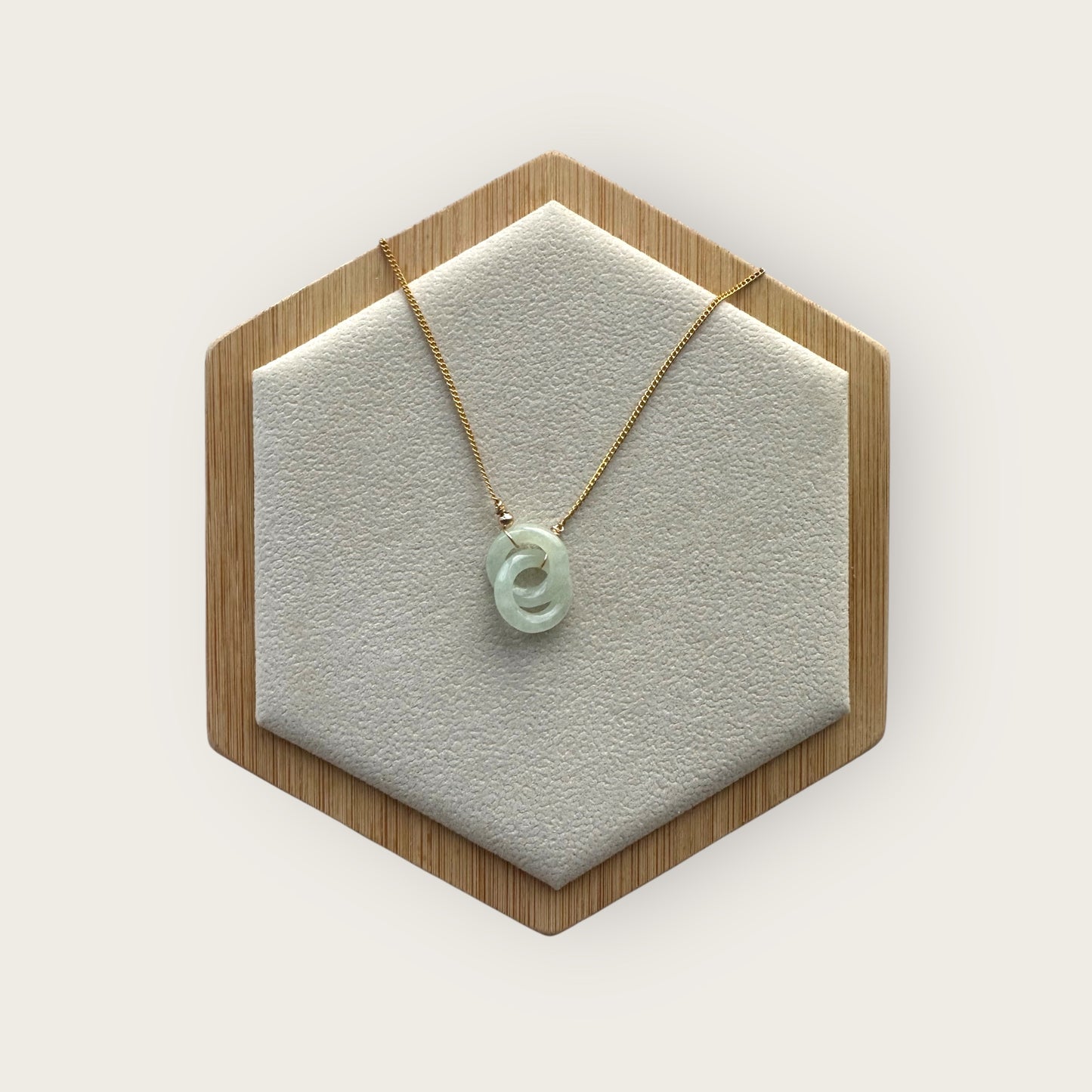 Interlocked Green Jadeite Necklace