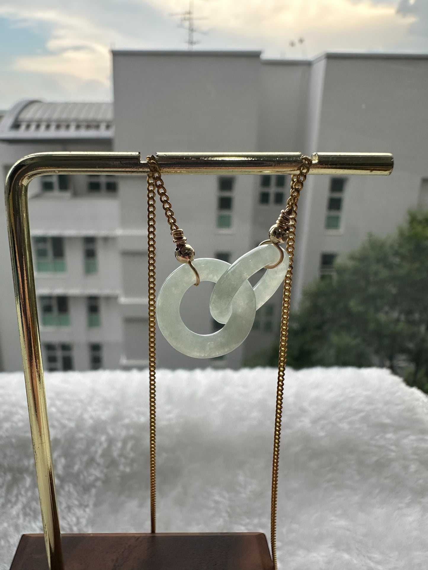 Interlocked Green Jadeite Necklace