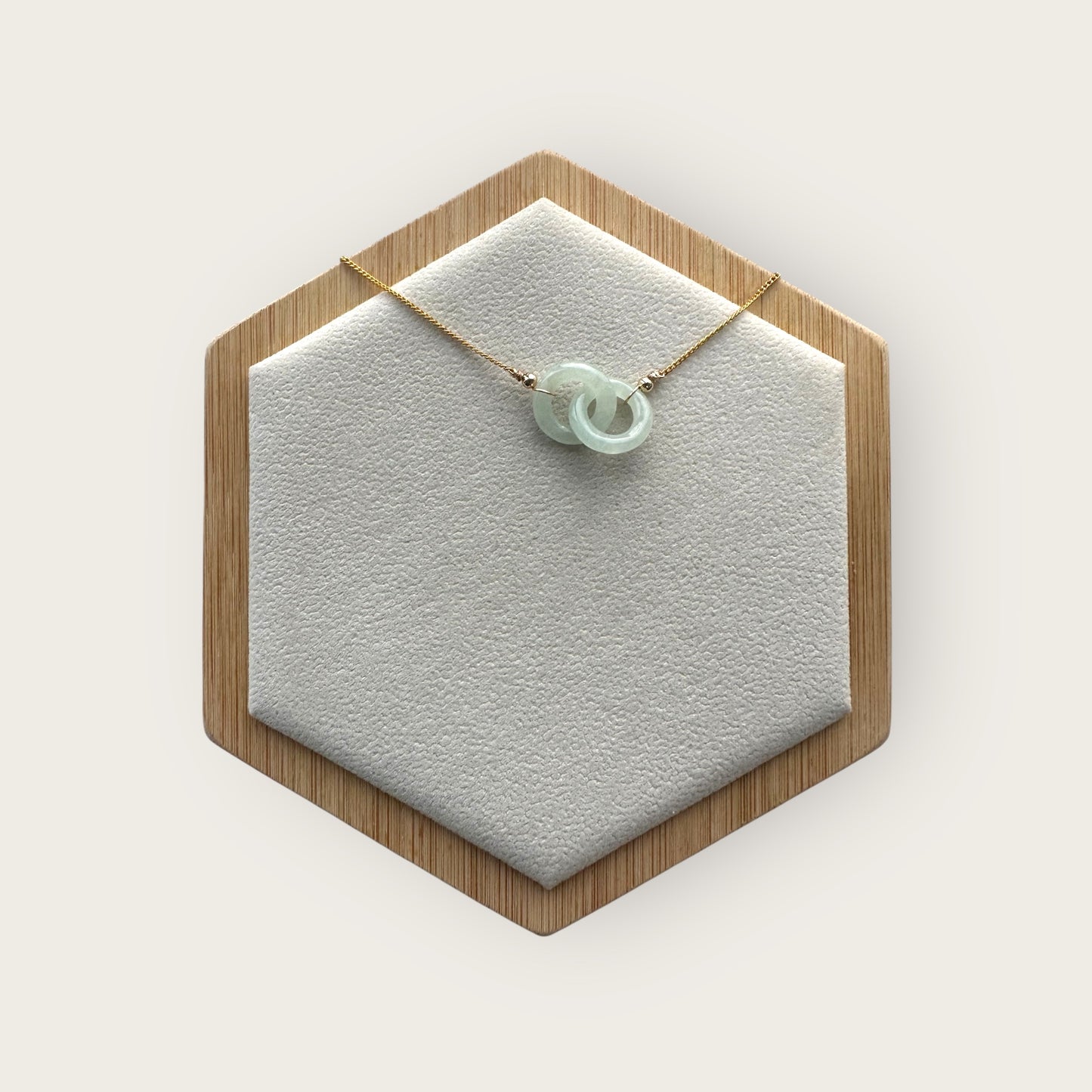 Interlocked Green Jadeite Necklace