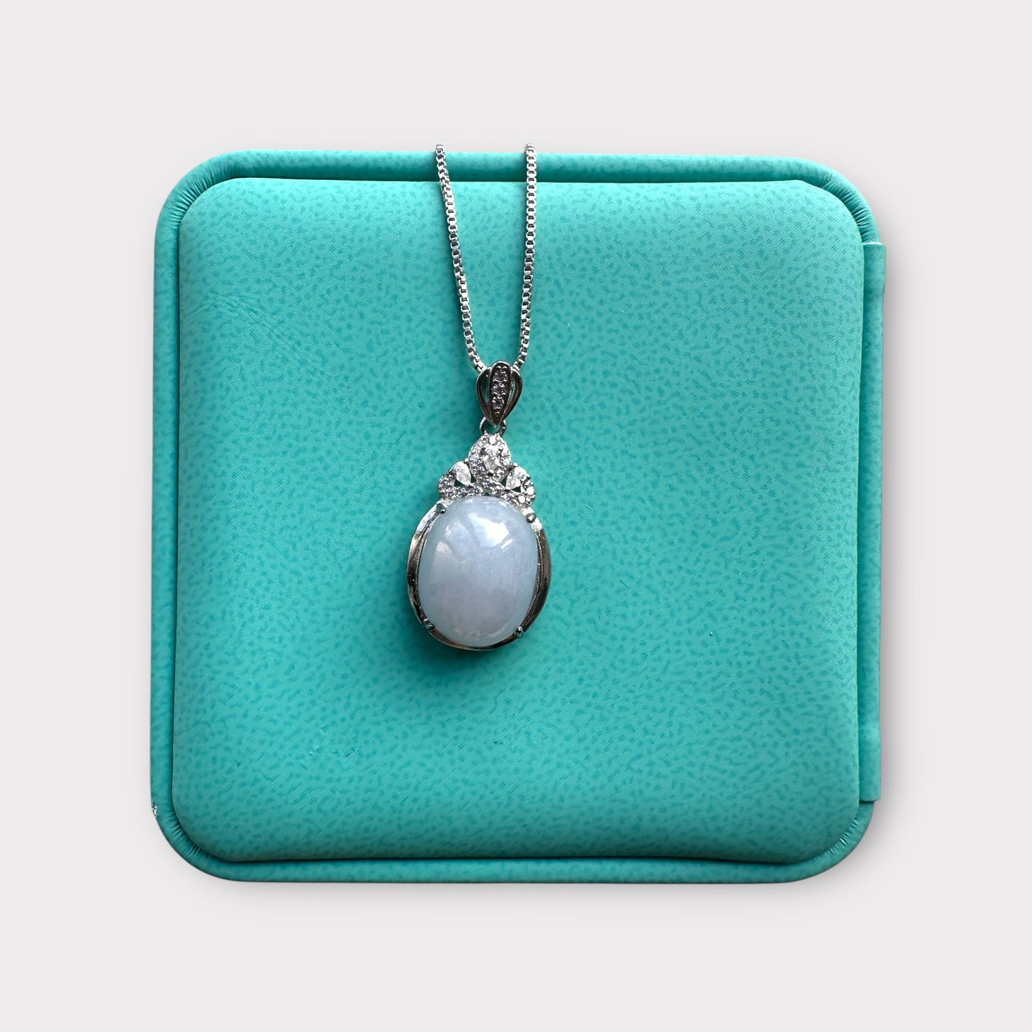 Purple Jadeite Cabochon Necklace