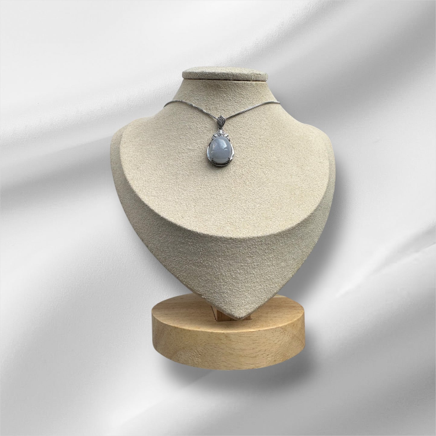 Purple Jadeite Cabochon Necklace