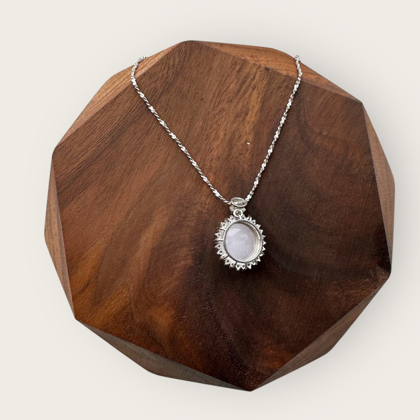 Purple Jadeite Cabochon Necklace