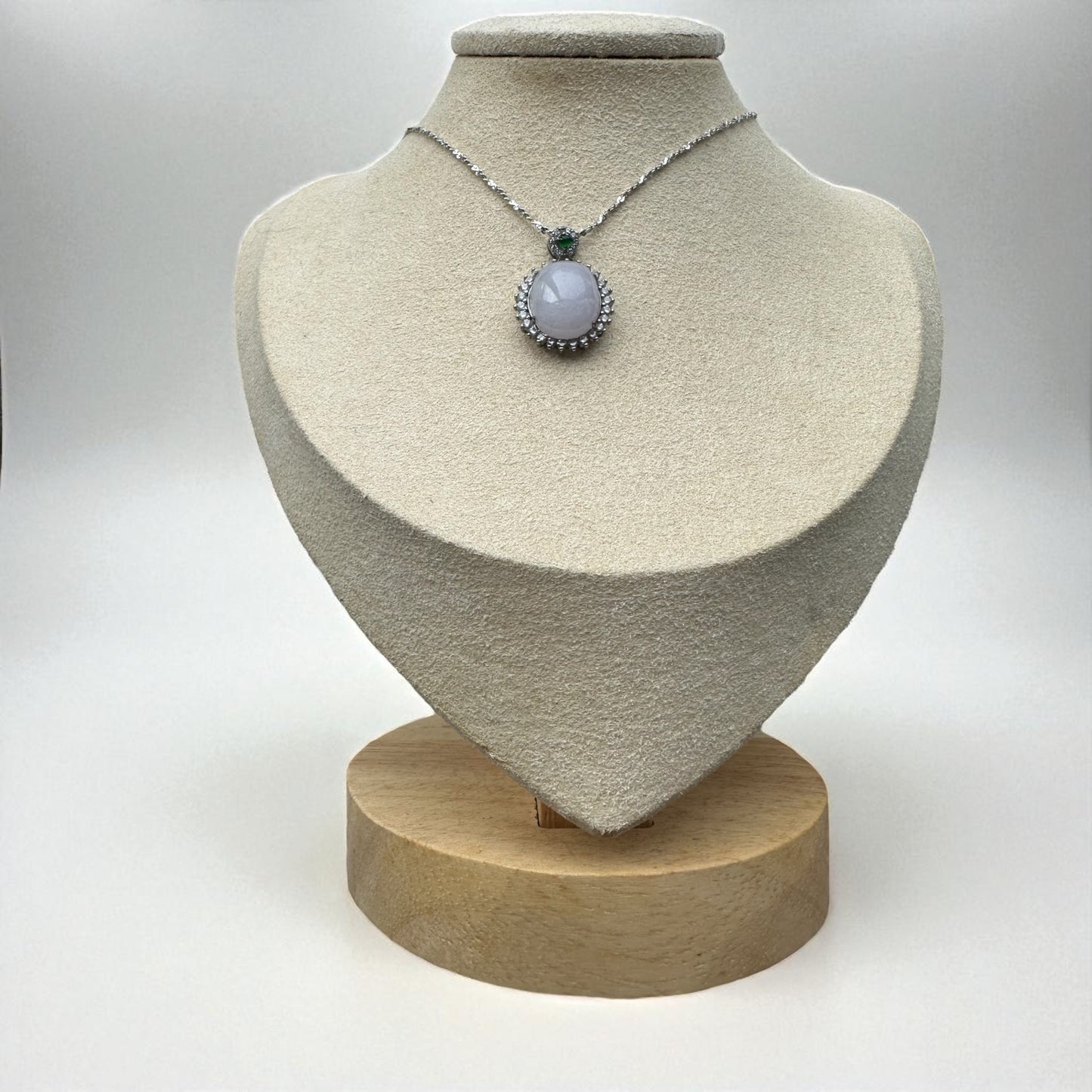 Purple Jadeite Cabochon Necklace