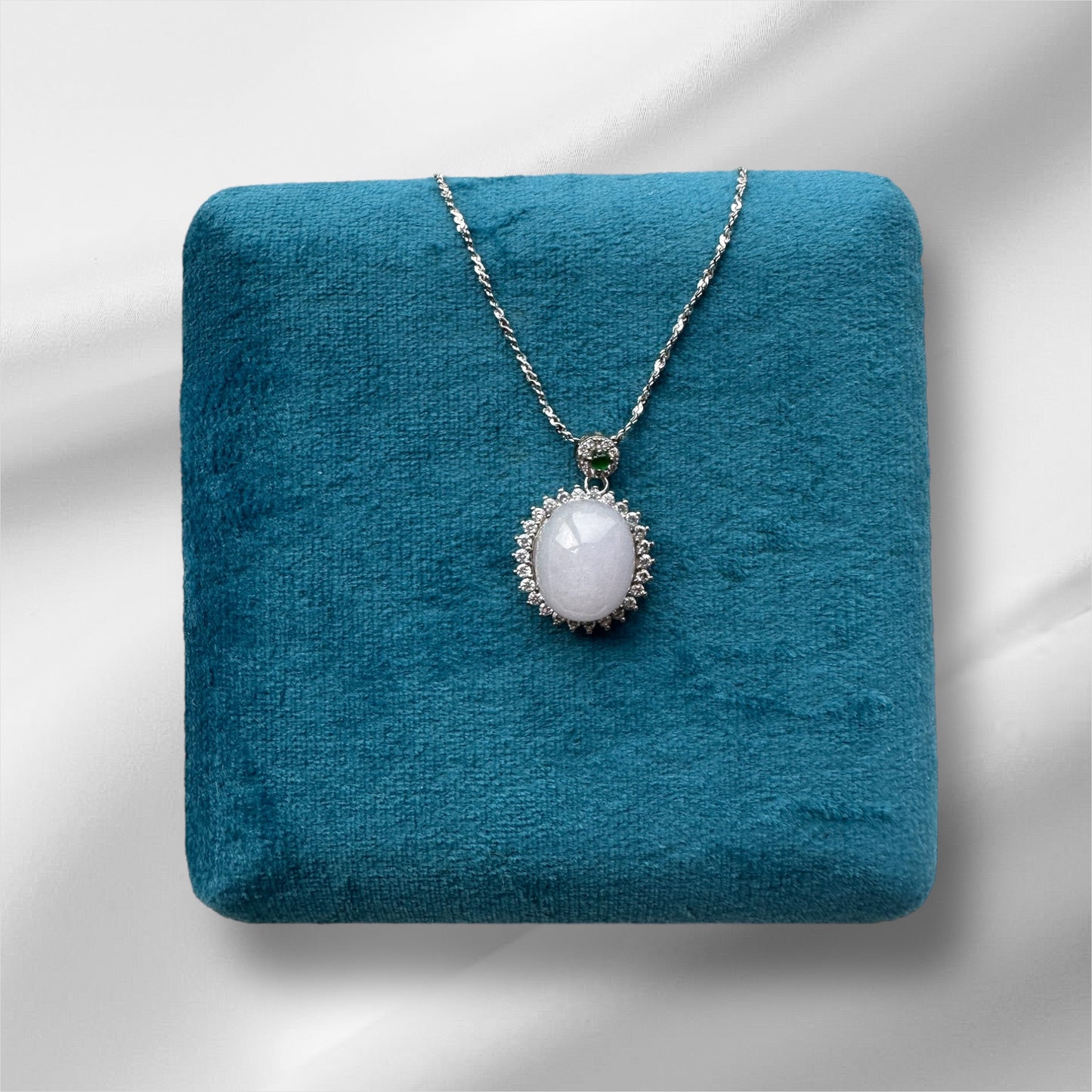 Purple Jadeite Cabochon Necklace