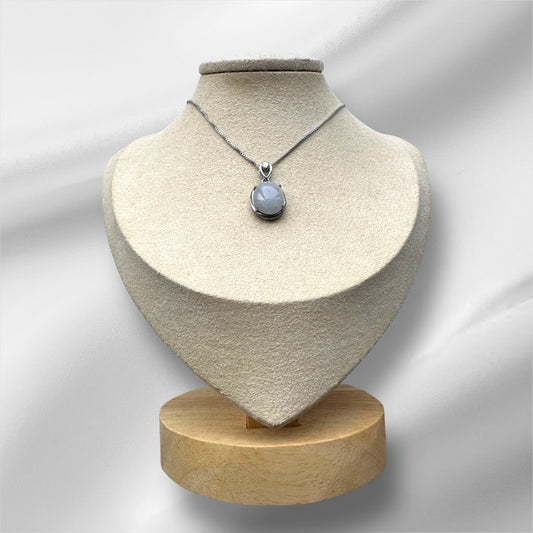 Purple Jadeite Cabochon Necklace