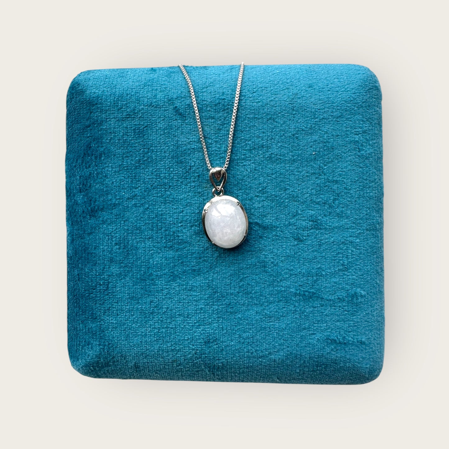 Purple Jadeite Cabochon Necklace