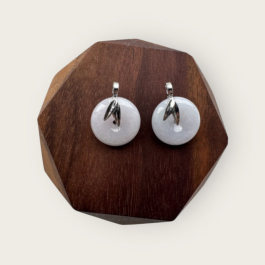 Purple Jadeite Donut Pendant