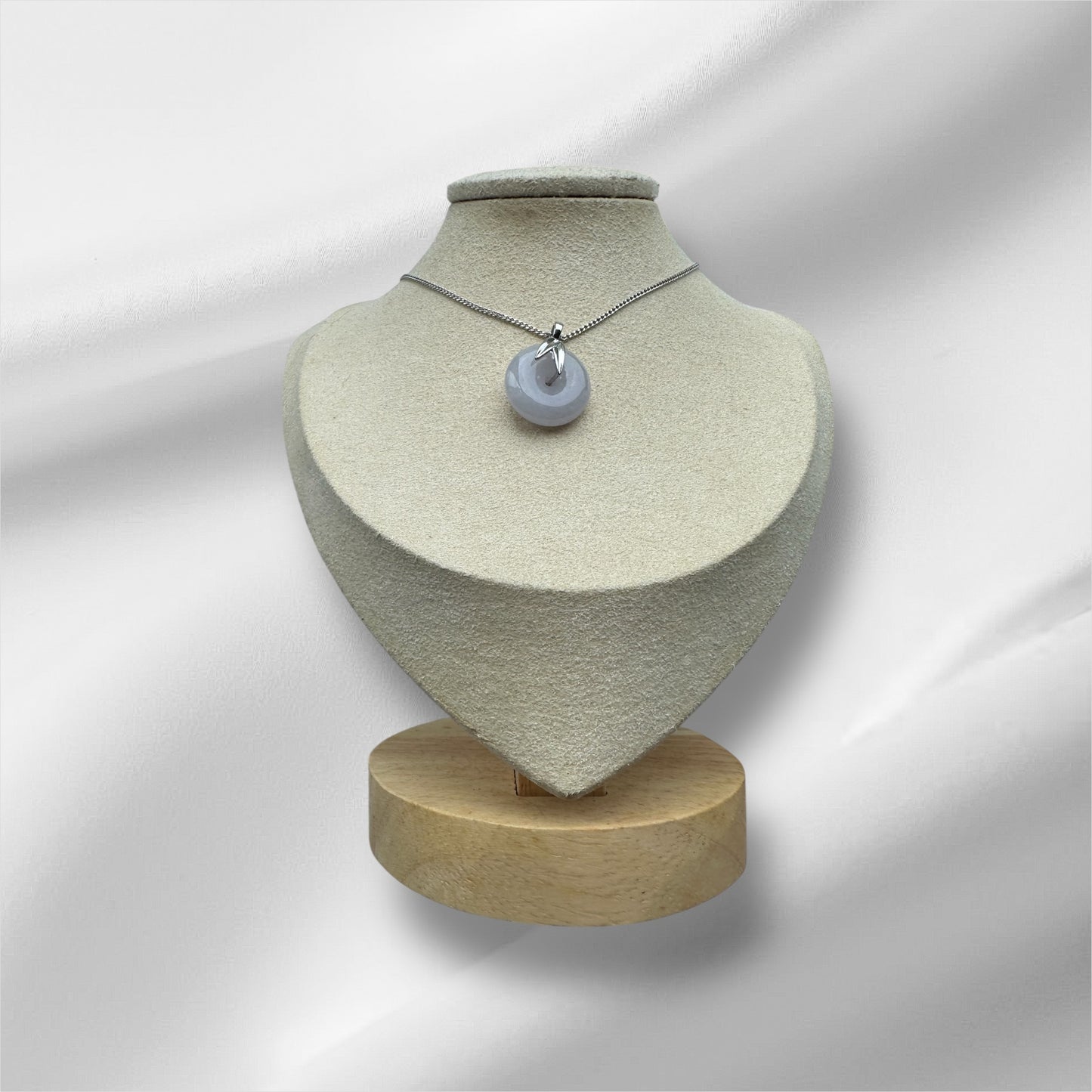 Purple Jadeite Donut Pendant