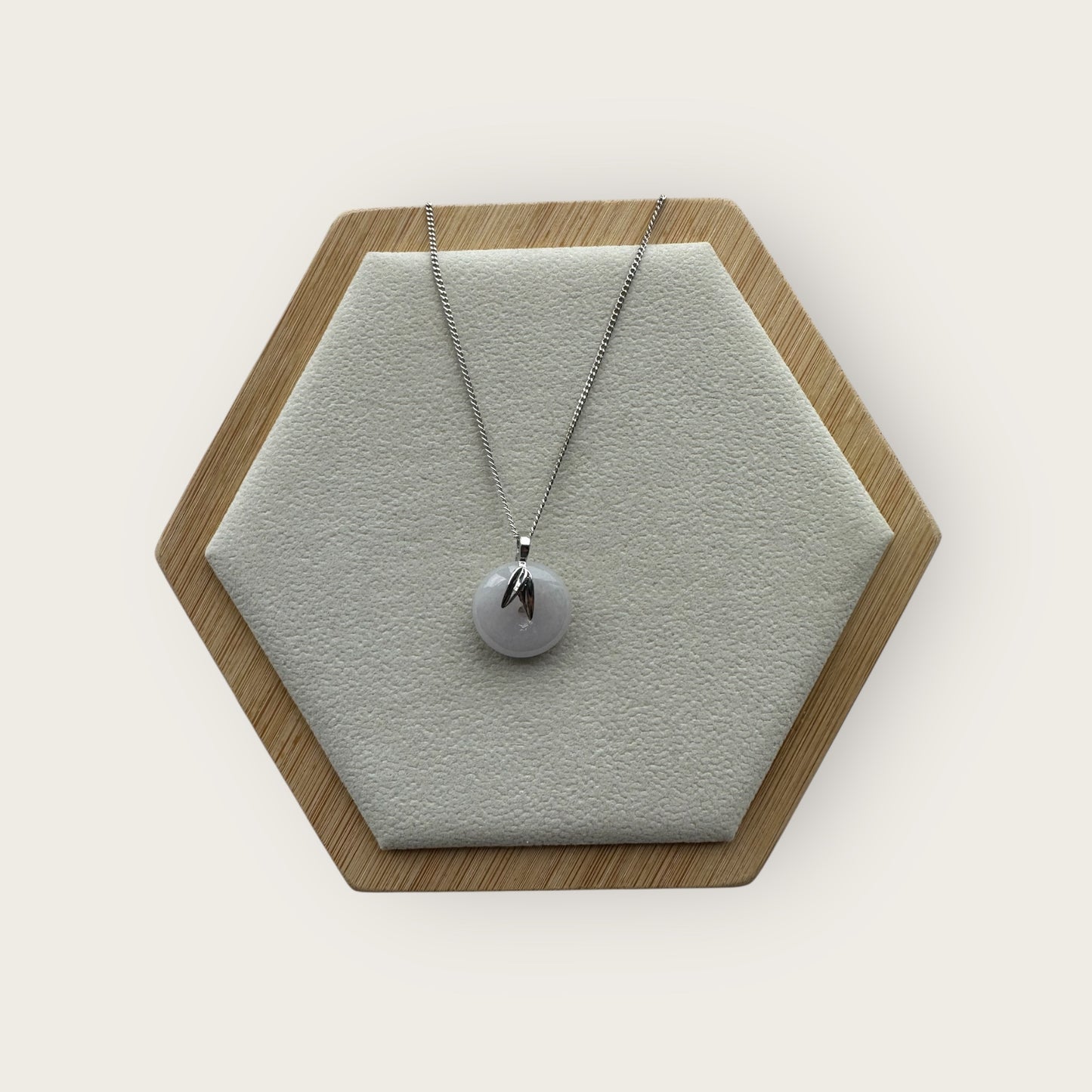 Purple Jadeite Donut Pendant