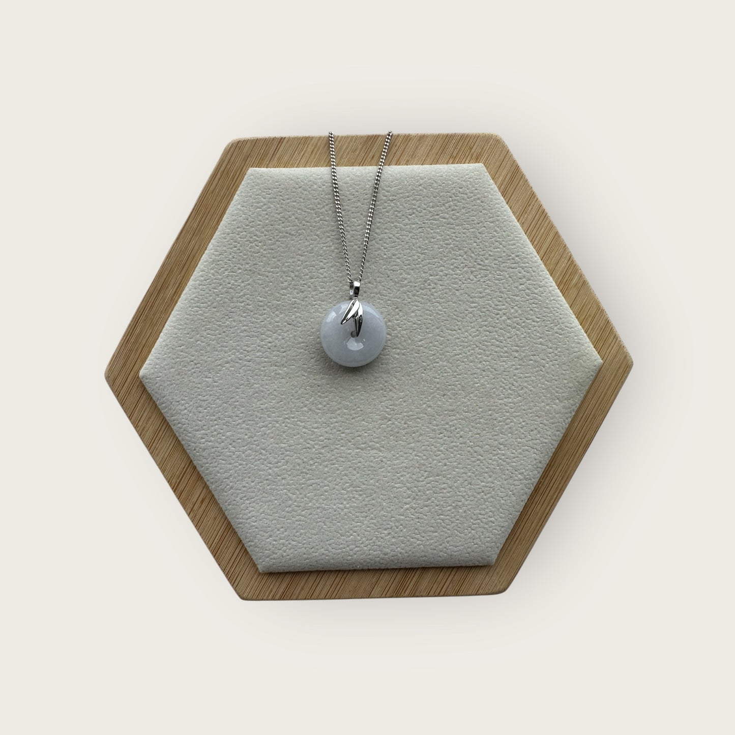 Purple Jadeite Donut Pendant