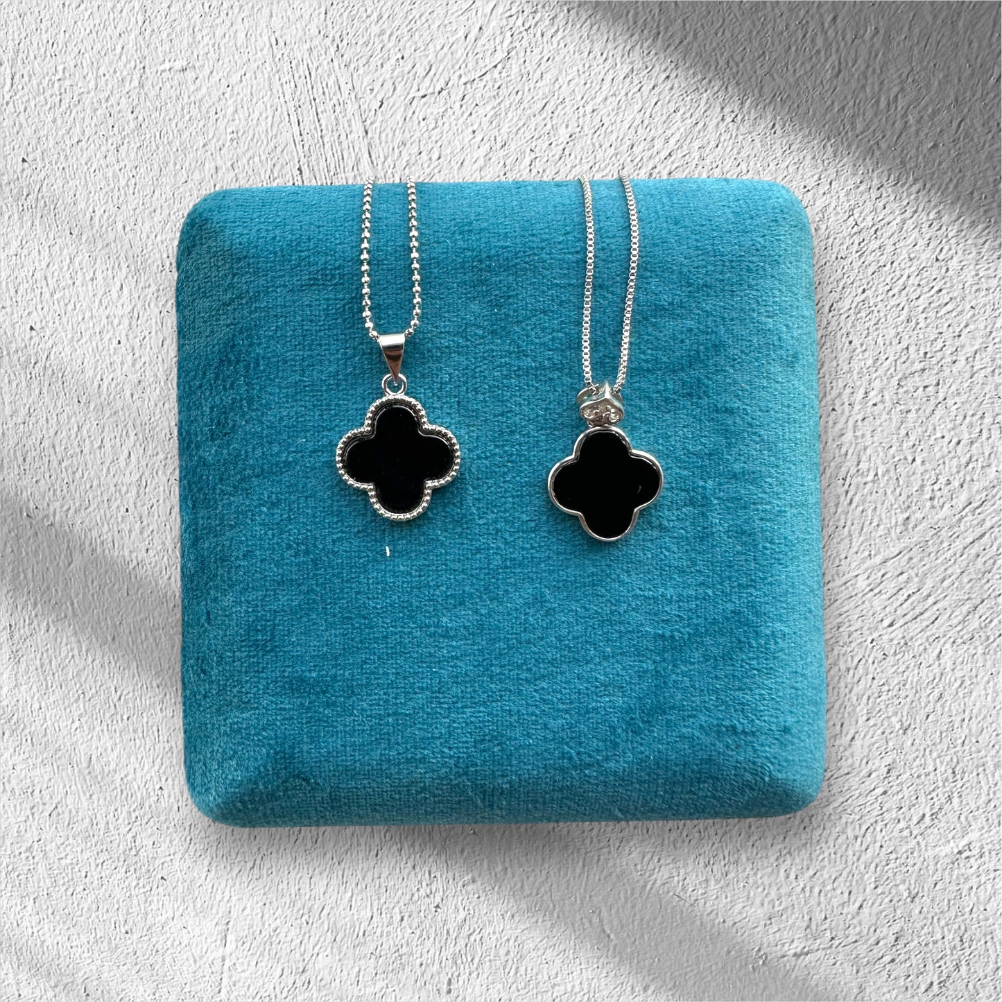 Omphacite Jadeite Clover Necklace