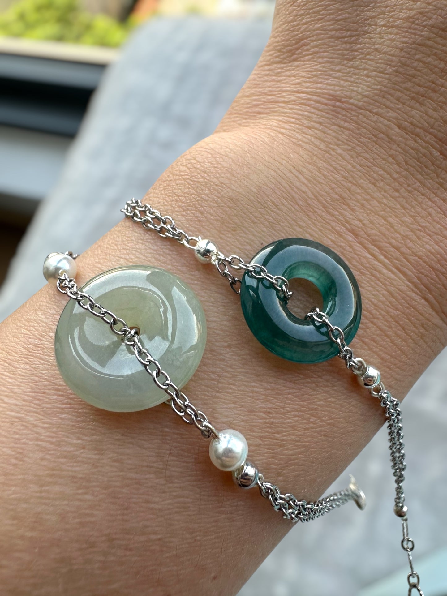 Jadeite Donut Bracelet