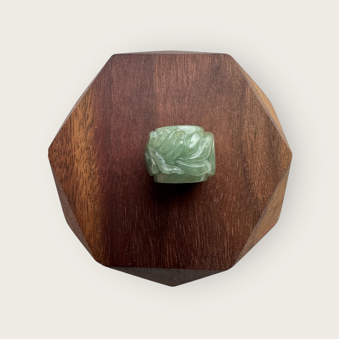 Green Rat Barrel Jadeite Necklace